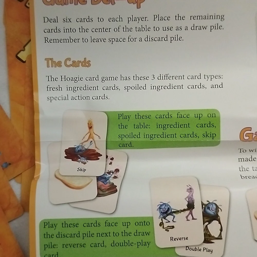 Hoagie A Goofy Kitchen Adventure Build A Sandwich Card Game COMPLETE - Picture 7 of 17